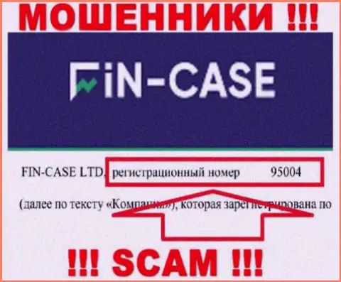 Регистрационный номер компании Fin Case: 95004