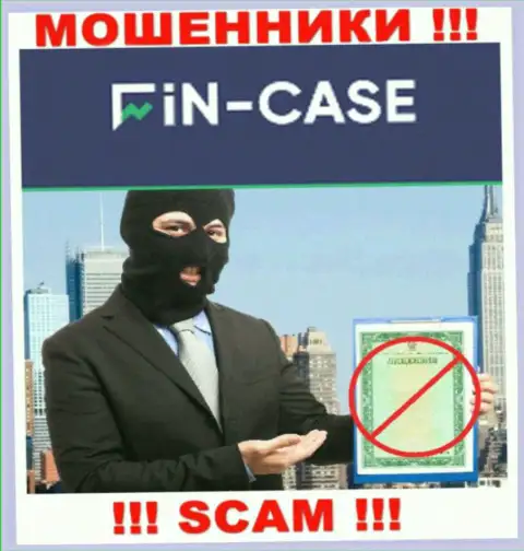 На информационном портале Fin-Case Com не показан номер лицензии, а значит, это еще одни мошенники