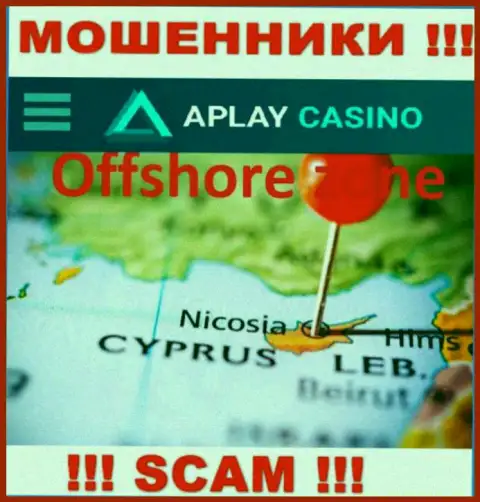 Пустив корни в офшорной зоне, на территории Кипр, APlay Casino ни за что не отвечая обманывают лохов