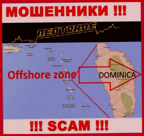 За грабеж людей мошенникам НеоТрейд ничего не будет, т.к. они сидят в оффшоре: 8 Copthall, Roseau Valley, 00152 Commonwealth of Dominica