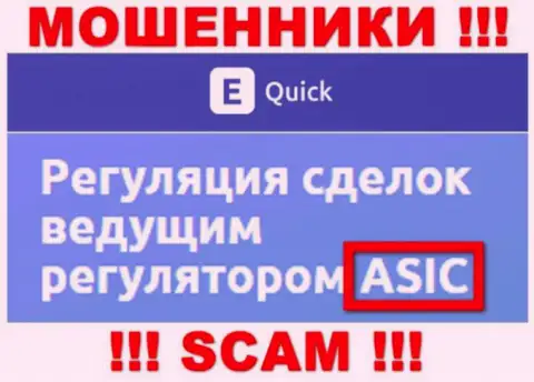 На сайте Quick E Tools есть инфа об их мошенническом регуляторе - ASIC