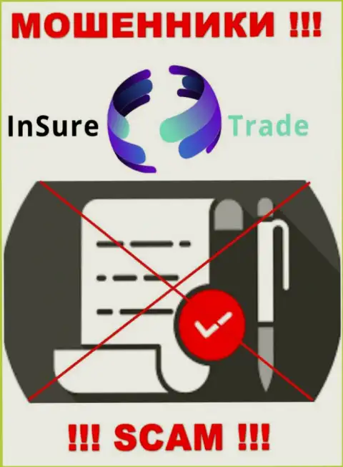 Доверять Insure Trade весьма рискованно !!! У себя на интернет-портале не представили лицензию