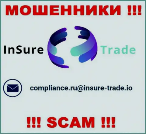 Компания Insure Trade не скрывает свой адрес электронной почты и предоставляет его на своем информационном портале