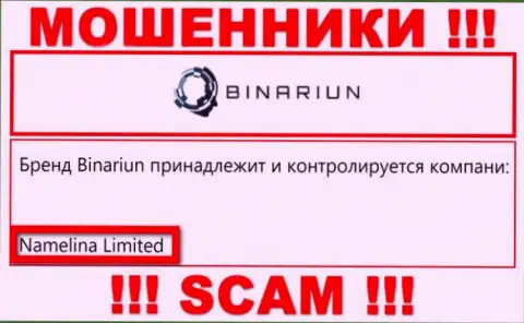 Вы не сумеете сберечь собственные вложенные деньги сотрудничая с компанией Namelina Limited, даже если у них есть юридическое лицо Namelina Limited
