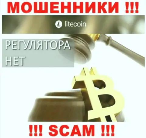 На веб-ресурсе мошенников LiteCoin Вы не отыщите сведений об регуляторе, его просто НЕТ !!!