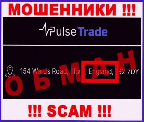 Pulse-Trade не хотят нести наказание за свои мошеннические ухищрения, именно поэтому информация о юрисдикции фейковая