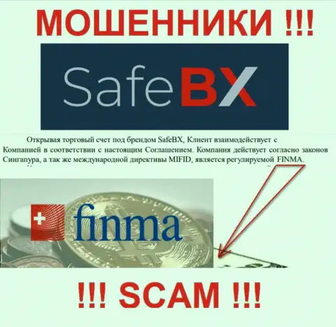 SafeBX и их регулятор: FINMA - это ОБМАНЩИКИ !!!