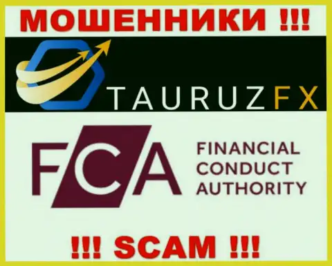 На сайте ТаурузФХ есть информация об их мошенническом регуляторе - FCA