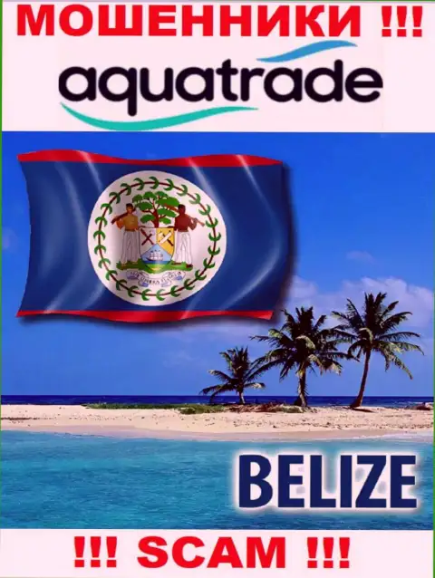 Официальное место регистрации мошенников Аква Трейд - Belize