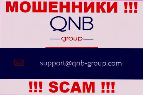 Электронная почта ворюг QNB Group, показанная на их web-ресурсе, не нужно общаться, все равно облапошат