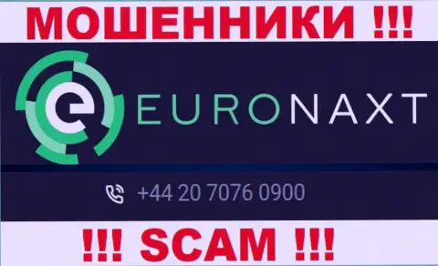 С какого именно номера телефона Вас станут разводить звонари из компании EuroNaxt Com неведомо, будьте крайне осторожны
