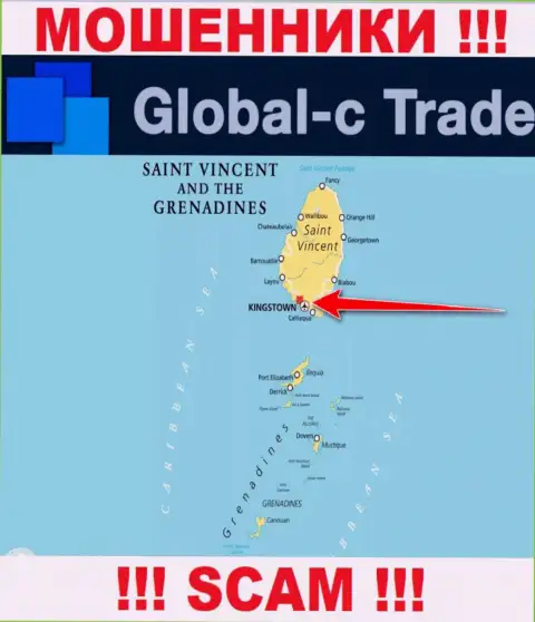 Будьте крайне осторожны интернет-разводилы Global-C Trade расположились в офшоре на территории - Kingstown, St. Vincent and the Grenadines
