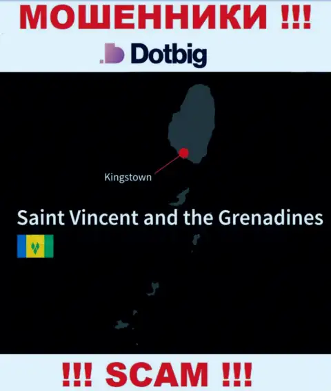 ДотБиг ЛТД имеют оффшорную регистрацию: Kingstown, St. Vincent and the Grenadines - будьте крайне осторожны, ворюги
