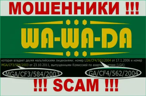Будьте крайне осторожны, Ва-Ва-Да Ком прикарманят денежные вложения, хоть и опубликовали лицензию на web-сайте