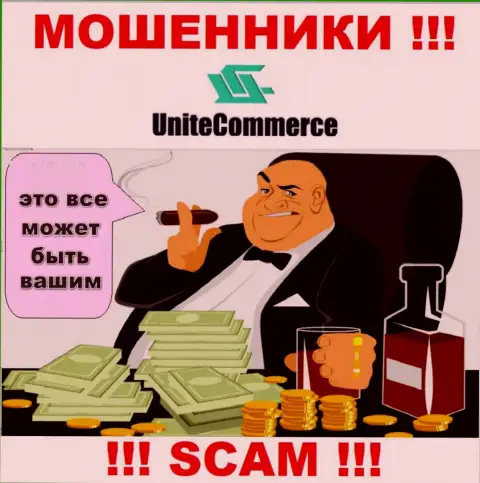 Не попадите в грязные лапы интернет-мошенников UniteCommerce, не отправляйте дополнительные финансовые активы