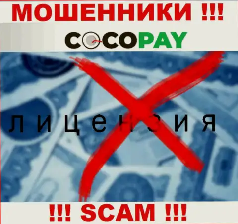 Разводилы CocoPay не смогли получить лицензии на осуществление деятельности, опасно с ними работать