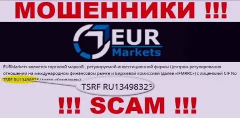 Хоть EUR Markets и представляют на информационном сервисе лицензию, будьте в курсе - они все равно КИДАЛЫ !!!