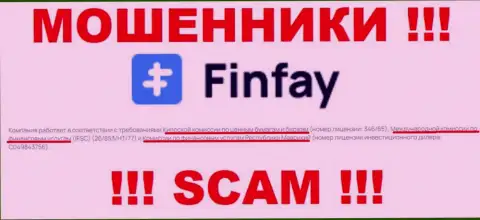 FinFay - это internet мошенники, неправомерные действия которых прикрывают тоже мошенники - CYSEC