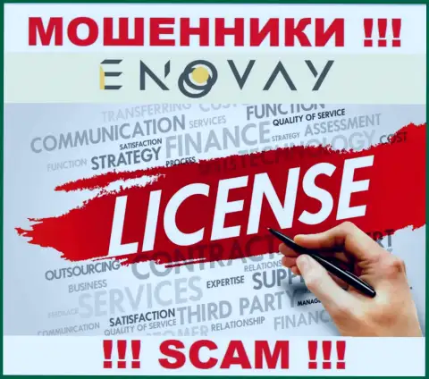 У организации ЭноВэй Инфо нет разрешения на ведение деятельности в виде лицензионного документа - это АФЕРИСТЫ