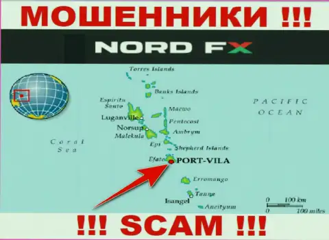 NordFX сообщили на своем интернет-портале свое место регистрации - на территории Vanuatu