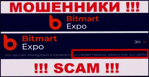 Информация о юр. лице internet-мошенников Bitmart Expo