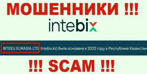Свое юридическое лицо компания IntebixKz не скрыла - это BITEEU EURASIA Ltd