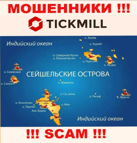 С организацией Tickmill Com весьма опасно иметь дела, место регистрации на территории Republic of Seychelles